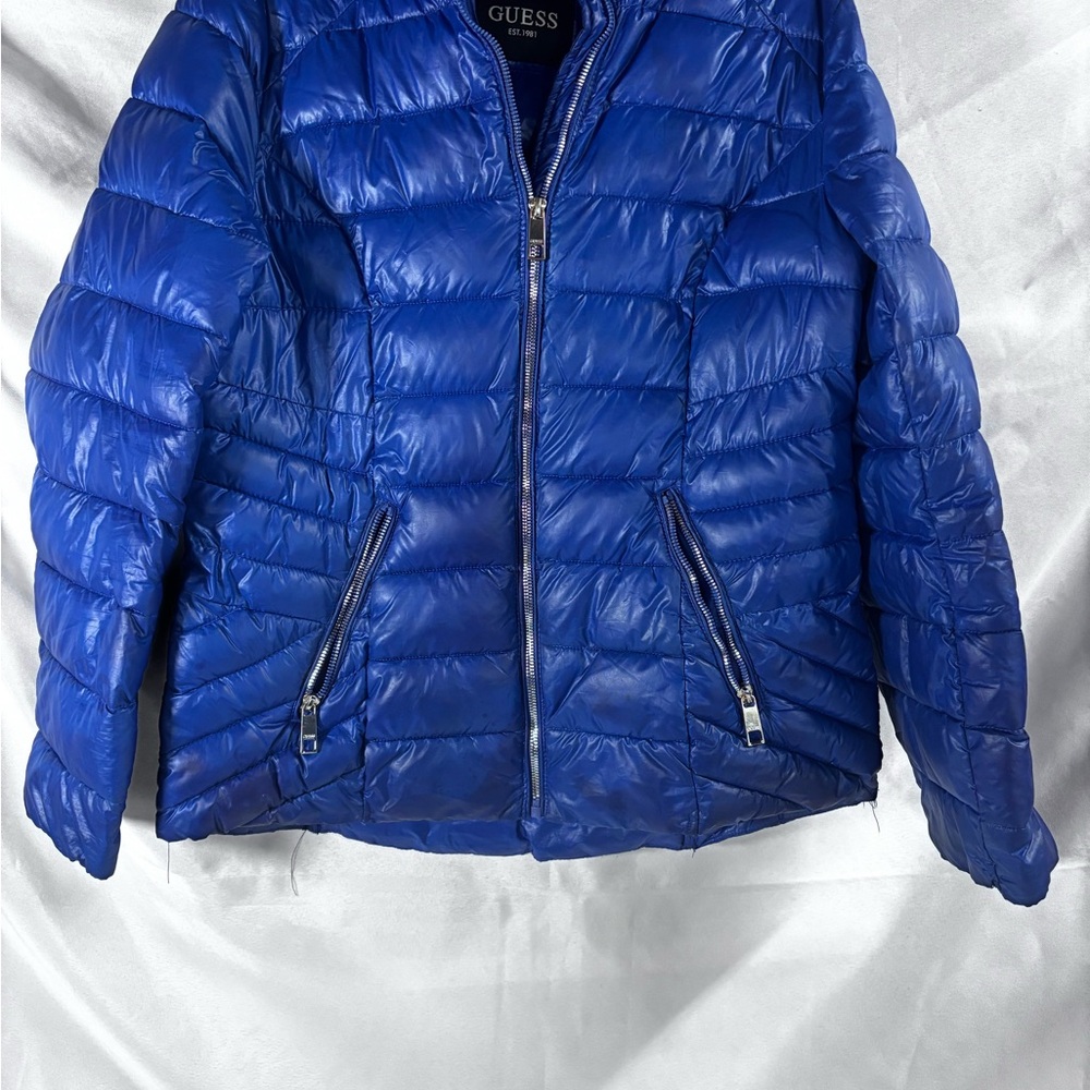 Guess‎ Royal Blue Quilted Puffer Jacket